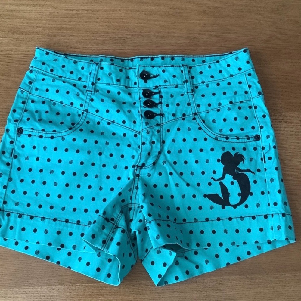 Teal Little Mermaid Shorts